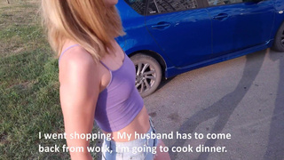 Treason. Horny Neighbor Sucked in the Elevator. Asked for Help and Gave Fuck and Cum in Mouth. POV.mp4