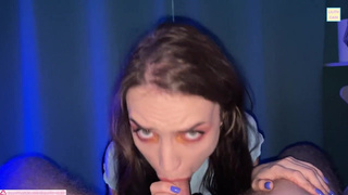 Страстный оргазм и сперма на коже