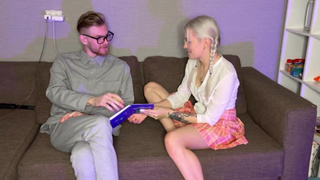 Жесткий минетик с разъёбанным горлом