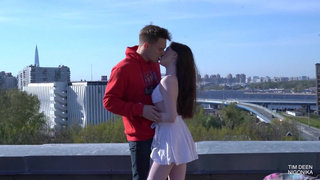 Горячий кремпай на крыше — страсть без границ