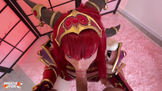 Sweetie Fox в горячем WoW-косплее: страсть королевы Азерота